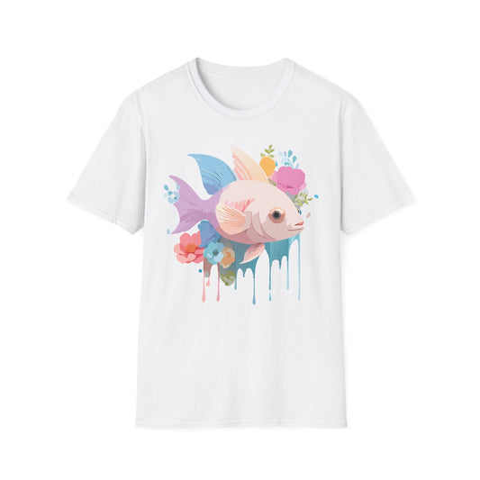 Fish Art Design Shirt, T Shirt with Fish, Graphic Shirt, Tee Shirt with Graphic Design, Shirt with Fish Graphic Art