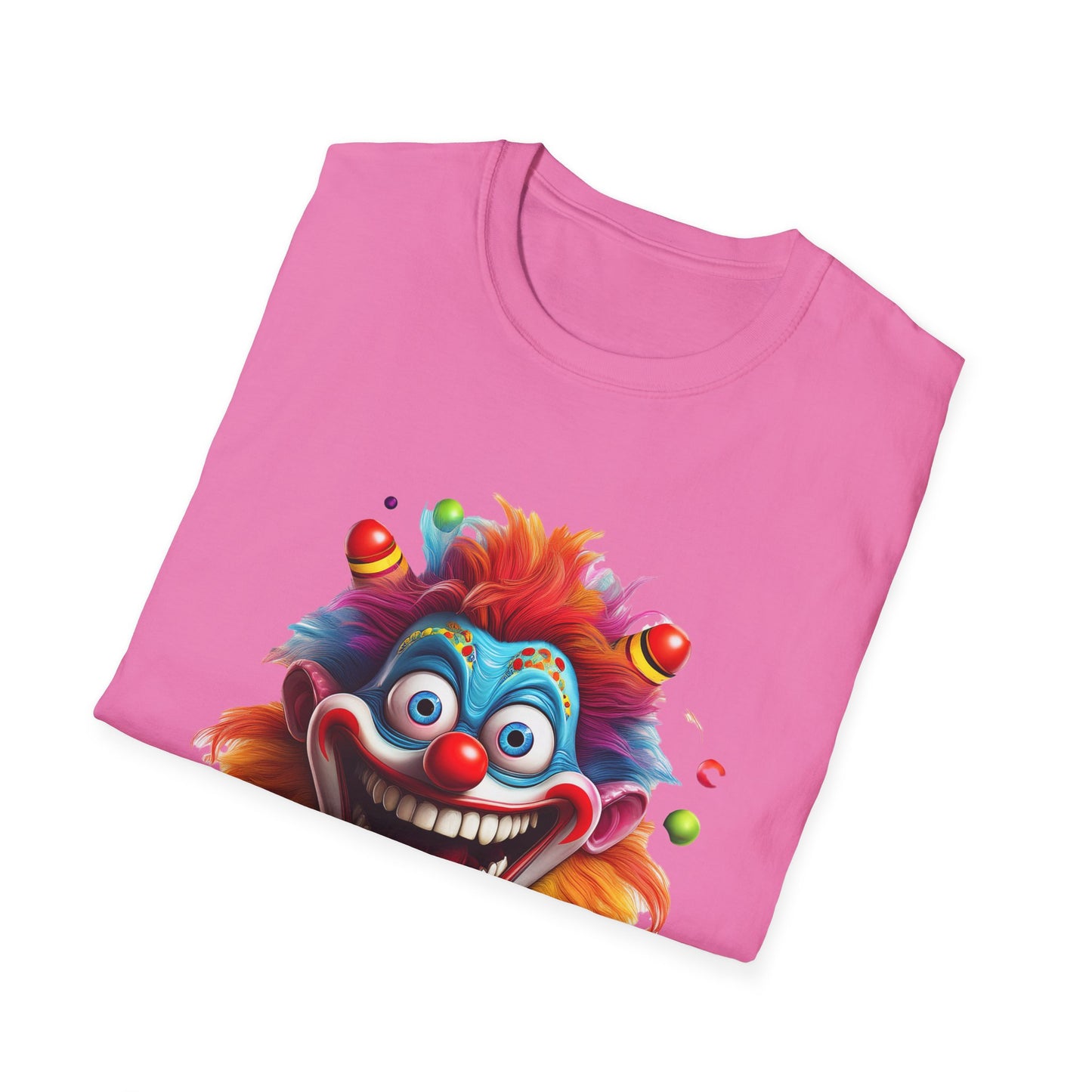 Clown Shirt, T Shirt with Clown, Funny Man Shirt, Tee Shirt with Funny Man, Circus Shirt, Shirt with Circus, Scary Man Shirt, Shirt with Scary Man