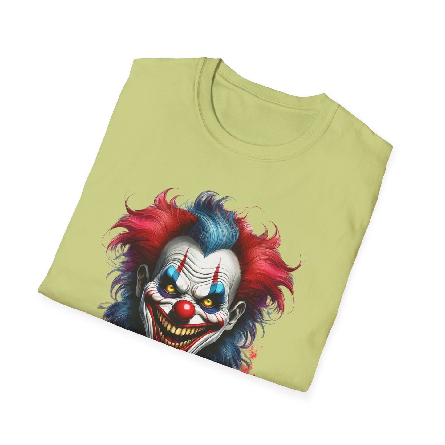 Clown Shirt, T Shirt with Clown, Funny Man Shirt, Tee Shirt with Funny Man, Circus Shirt, Shirt with Circus, Scary Man Shirt, Shirt with Scary Man