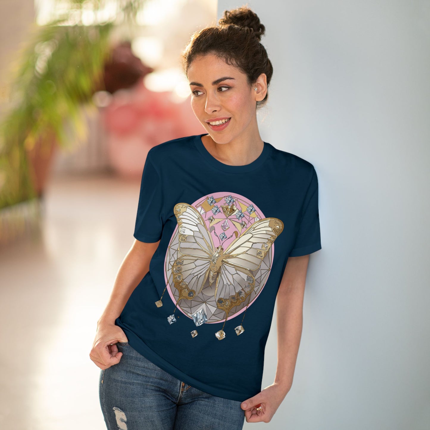 Organic T-shirt with Butterfly