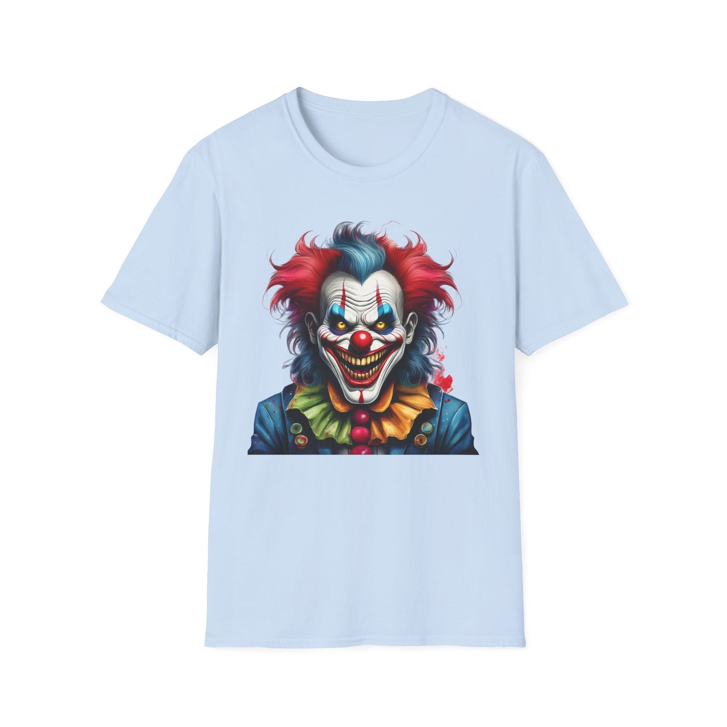 Clown Shirt, T Shirt with Clown, Funny Man Shirt, Tee Shirt with Funny Man, Circus Shirt, Shirt with Circus, Scary Man Shirt, Shirt with Scary Man