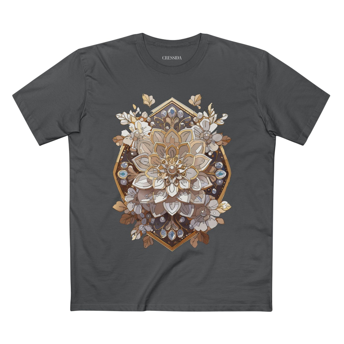 Floral Shirt, Shirt with Flower, Tee Shirt with Antique Flower