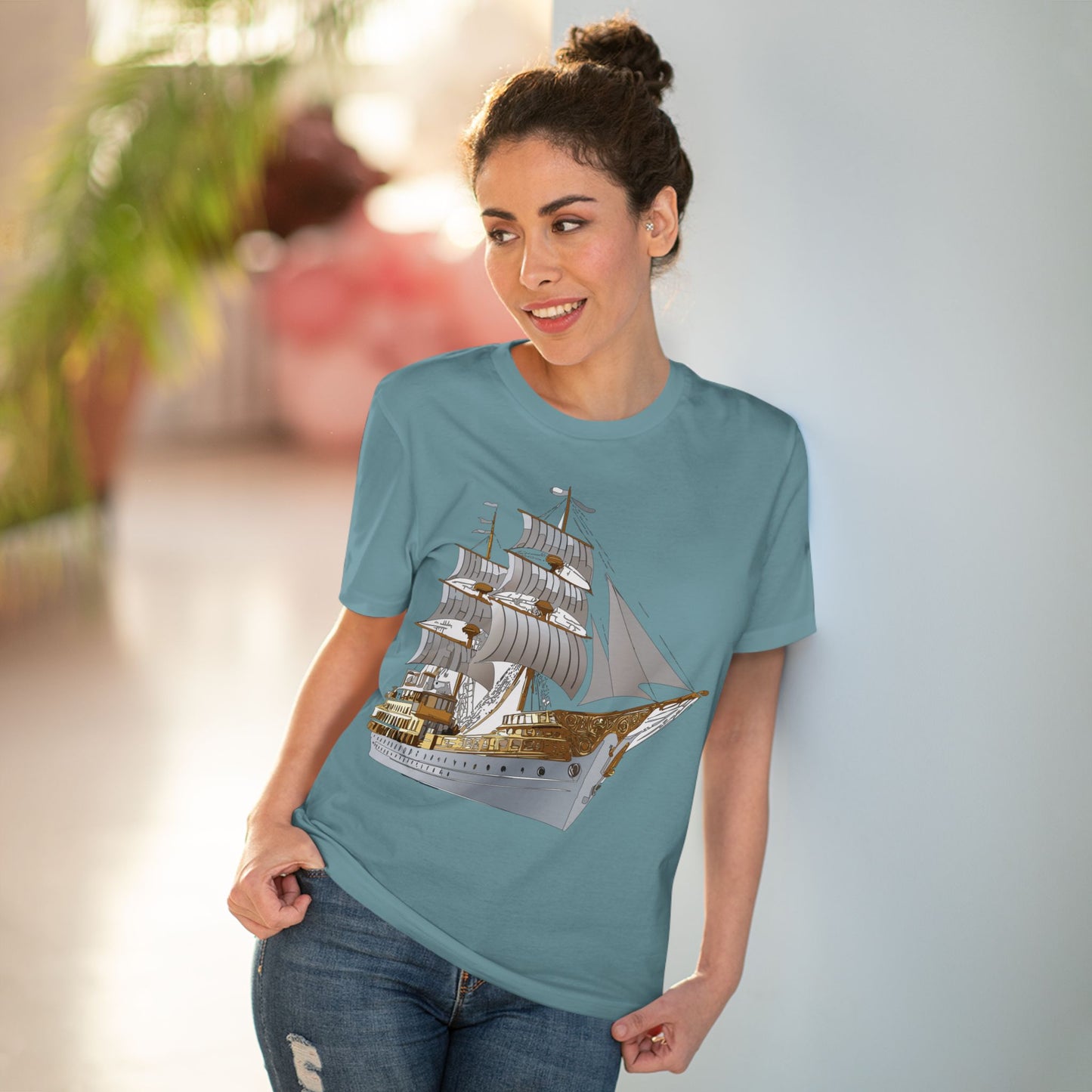 Organic T-shirt with Ship