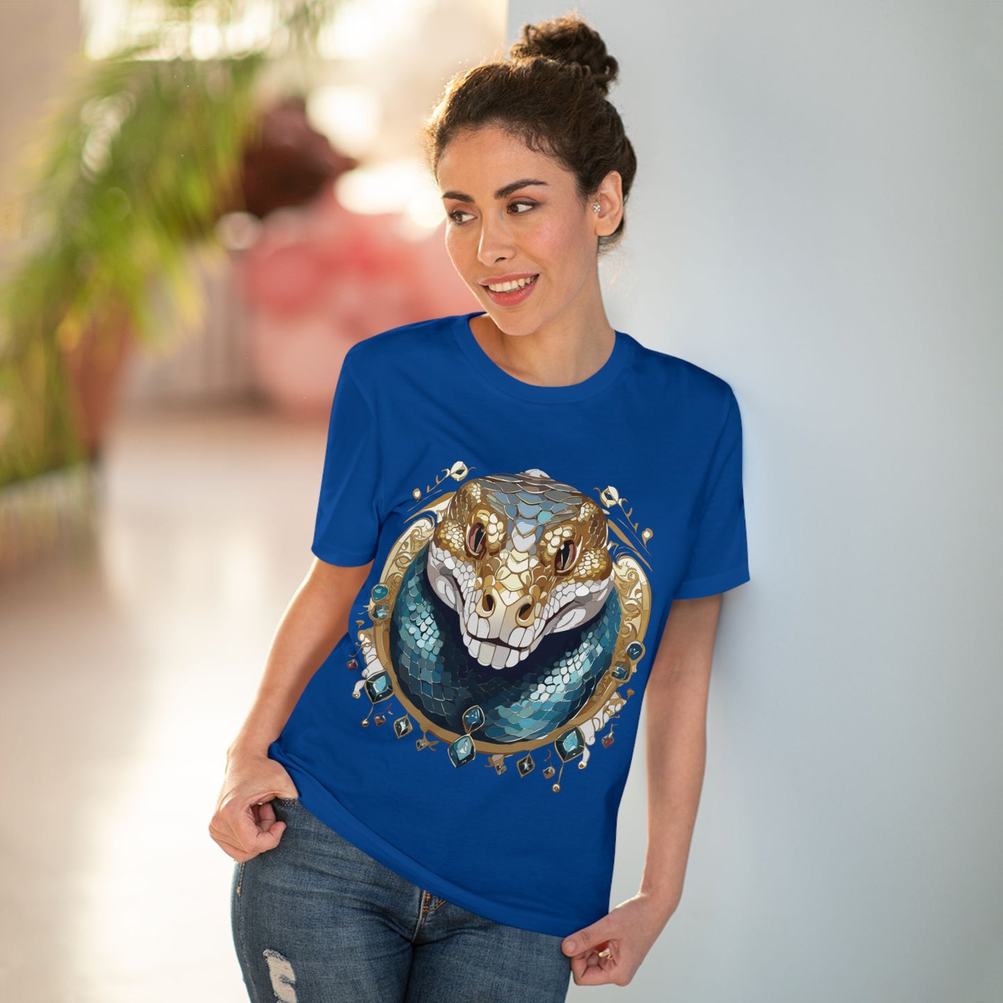 Organic T-shirt with Animals - Python