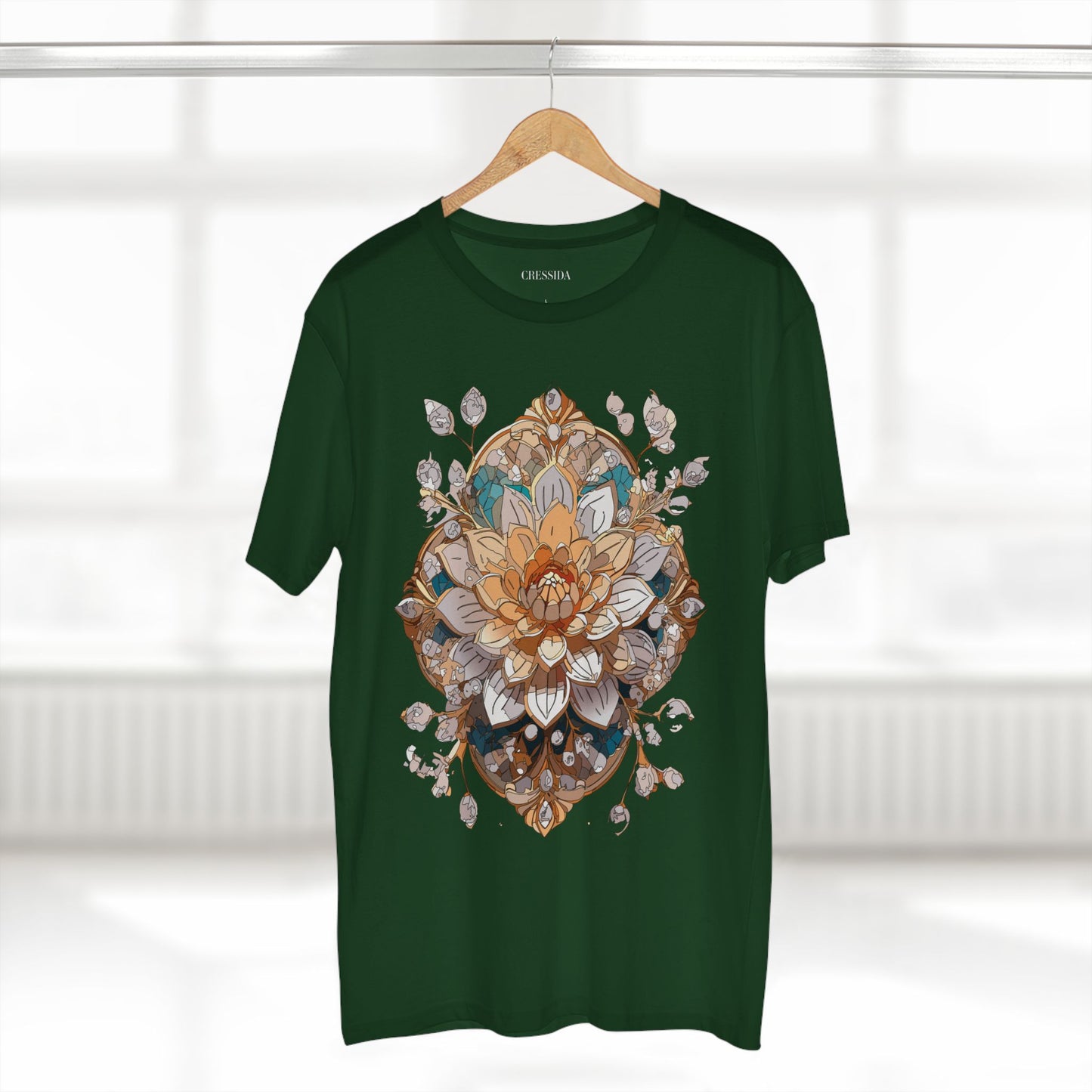 Floral Shirt, Shirt with Flower, Tee Shirt with Antique Flower