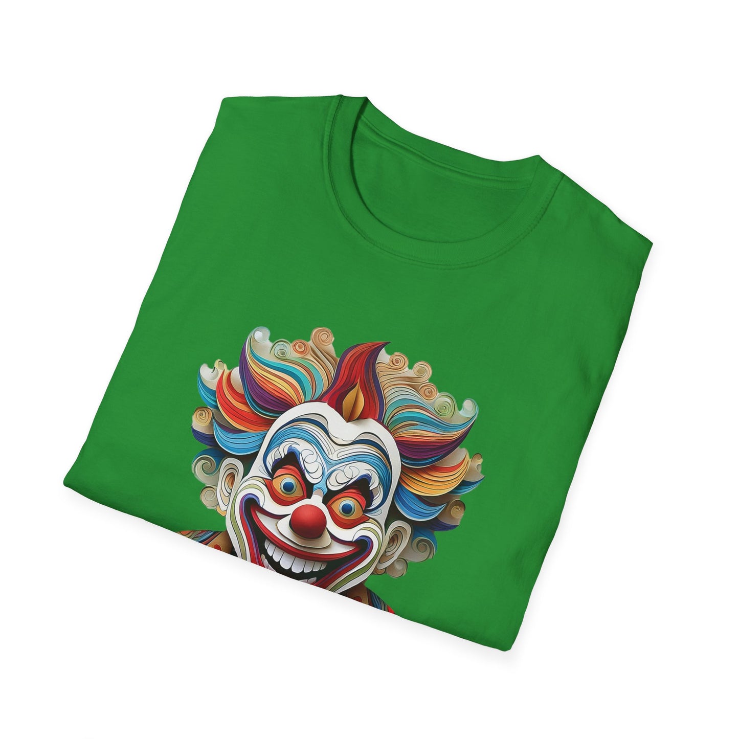 Clown Shirt, T Shirt with Clown, Funny Man Shirt, Tee Shirt with Funny Man, Circus Shirt, Shirt with Circus, Scary Man Shirt, Shirt with Scary Man