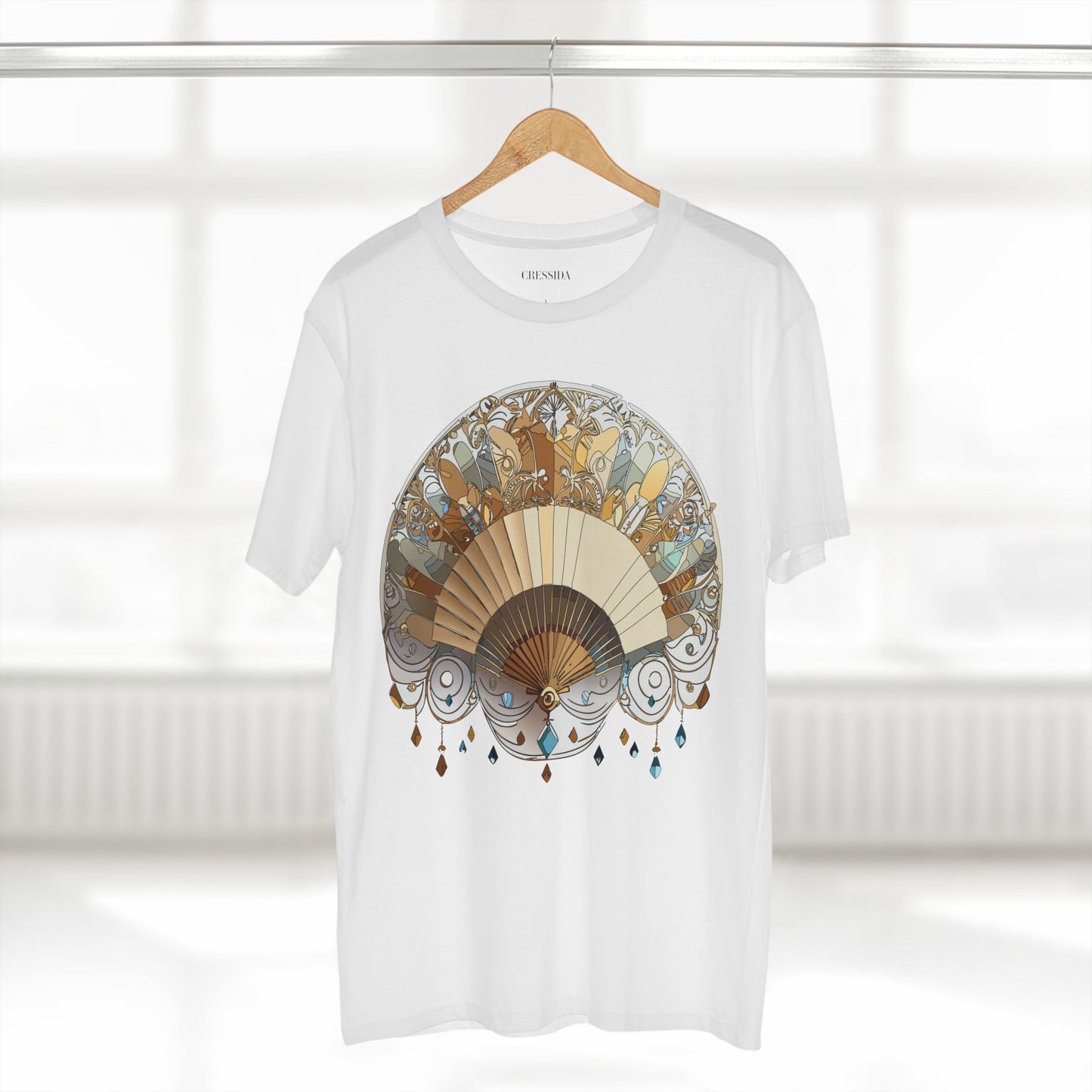 Fan shirt, Shirt with Fan, Tee Shirt with Antique Fan