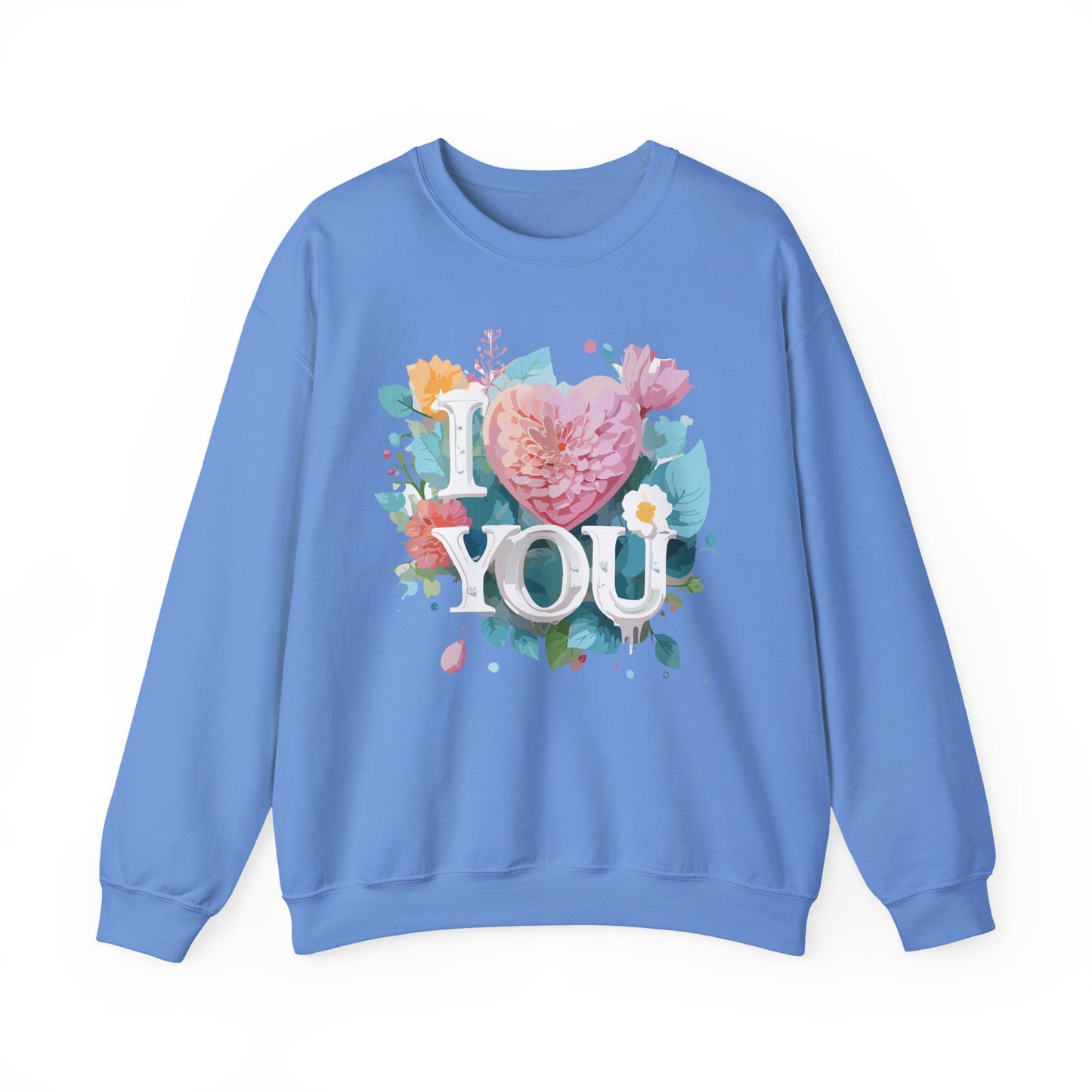 Floral Love Sweatshirt, Valentine's Day Sweatshirt, Love Flower Sweatshirt