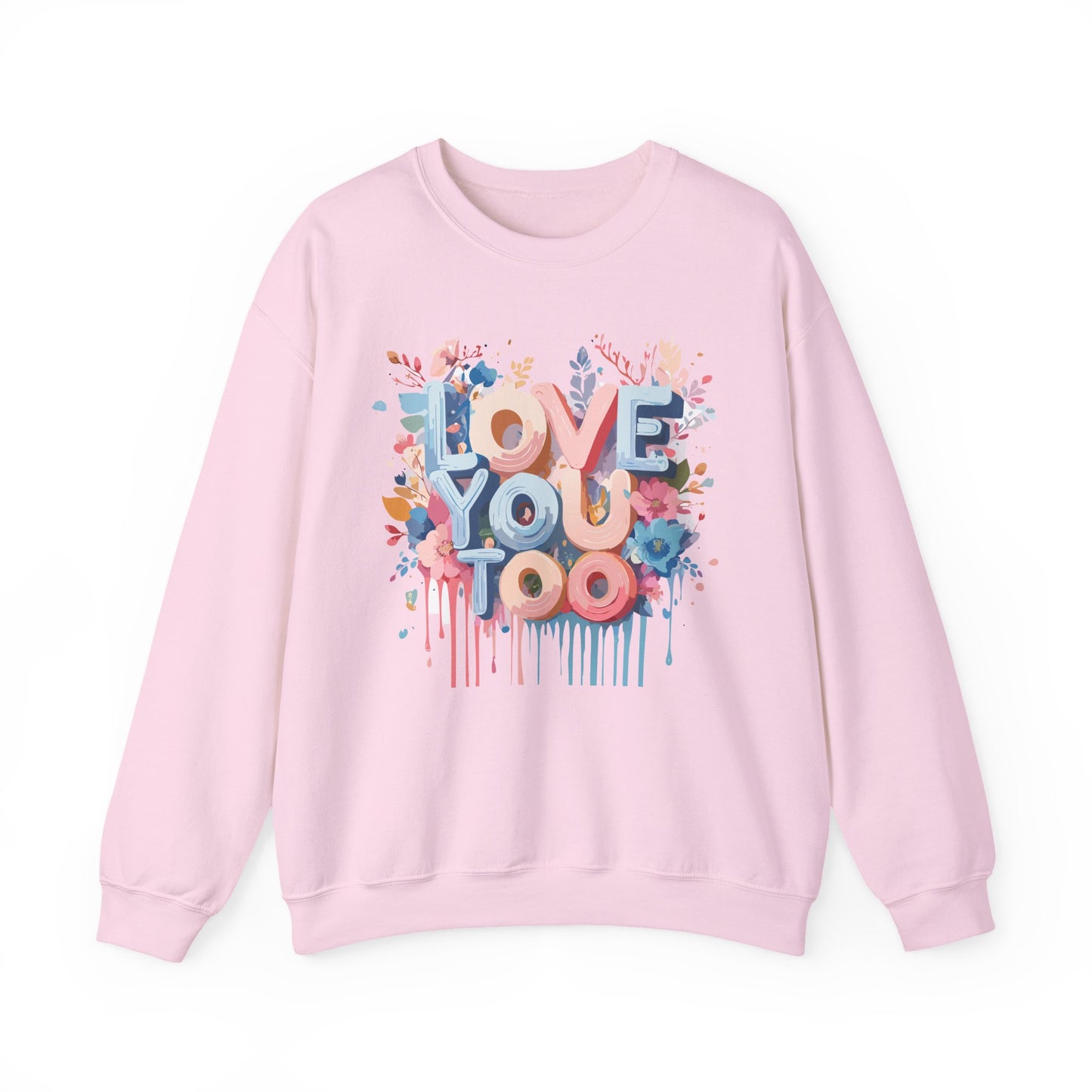 Floral Love Sweatshirt, Valentine's Day Sweatshirt, Love Flower Sweatshirt