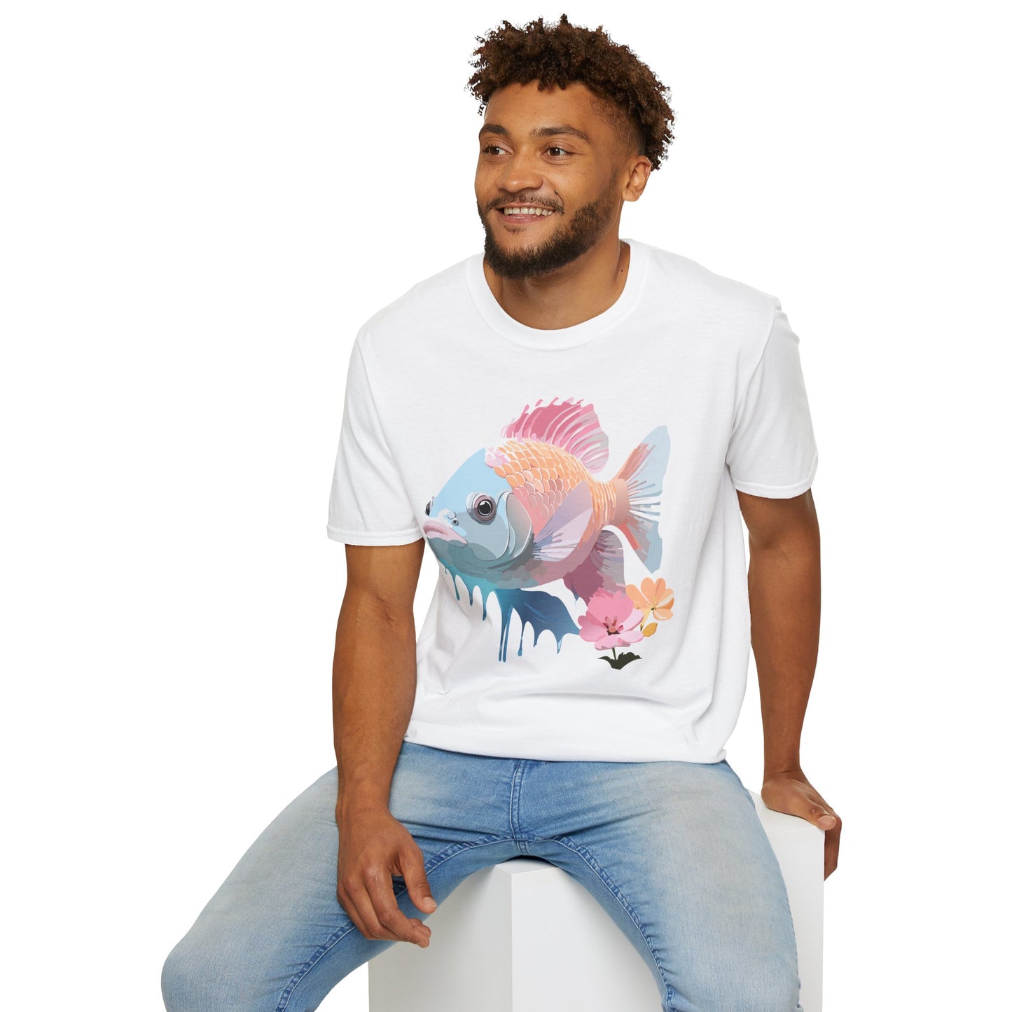 Copy of Fish Art Design Shirt, T Shirt with Fish, Graphic Shirt, Tee Shirt with Graphic Design, Shirt with Fish Graphic Art