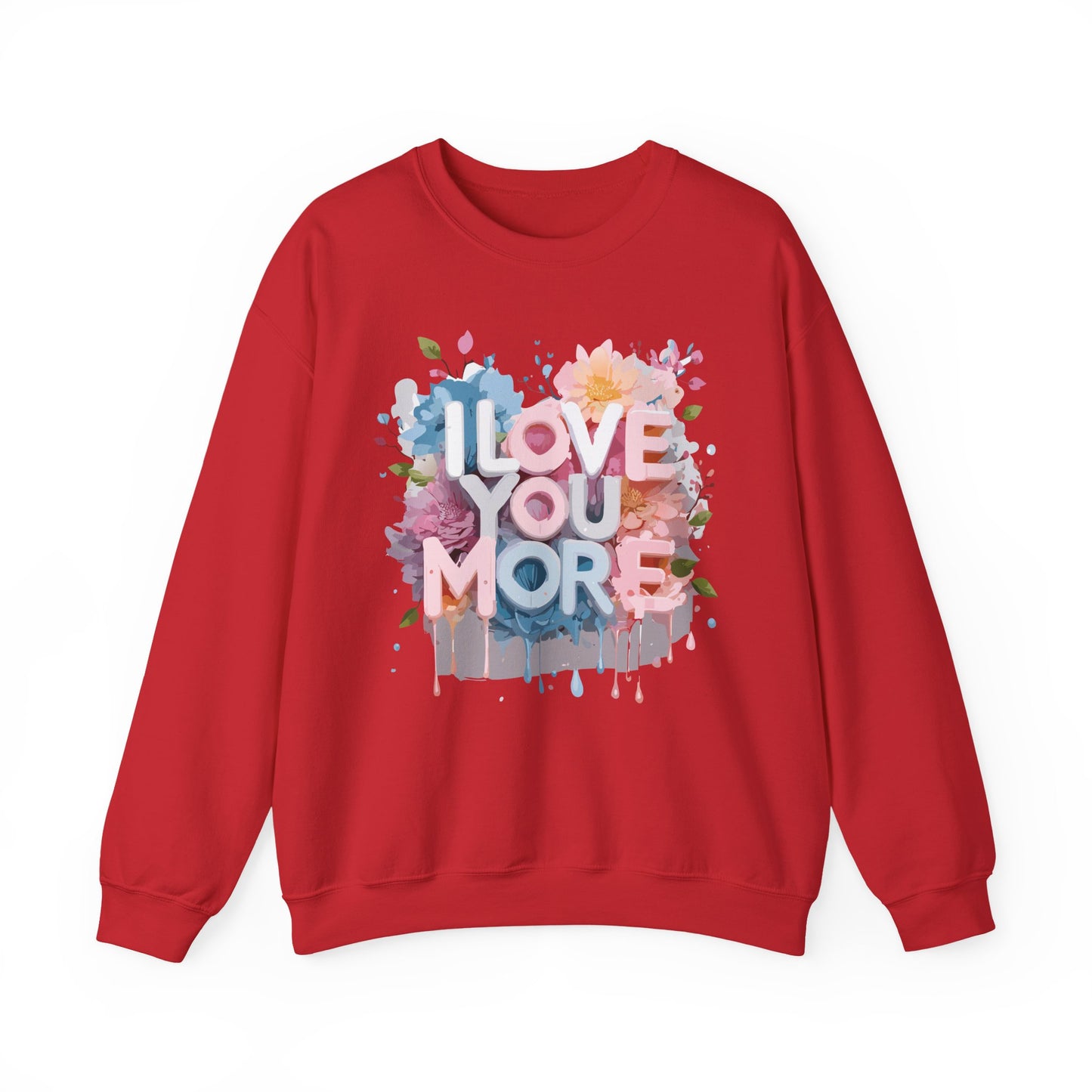 Floral Love Sweatshirt, Valentine's Day Sweatshirt, Love Flower Sweatshirt