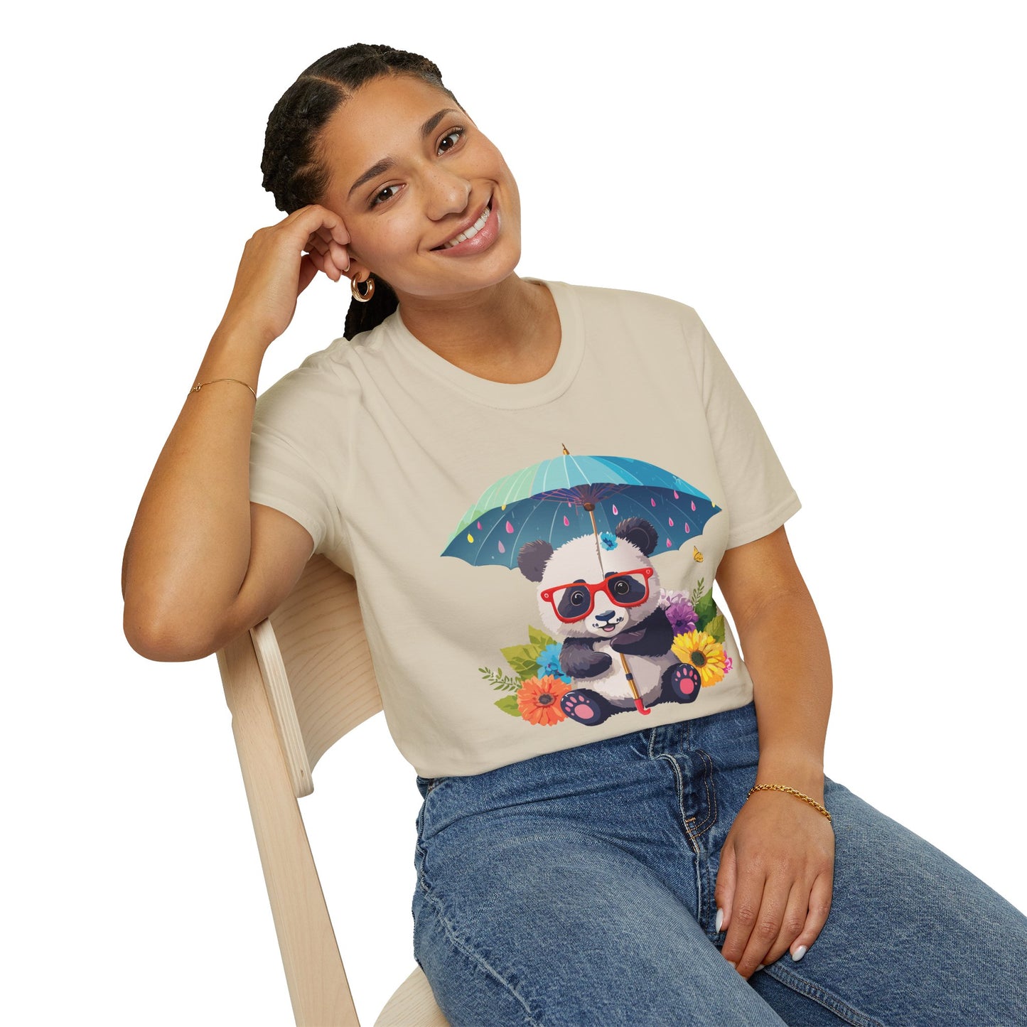 Panda Shirt, T Shirt with Panda, Animal Shirt, Tee Shirt with Animals