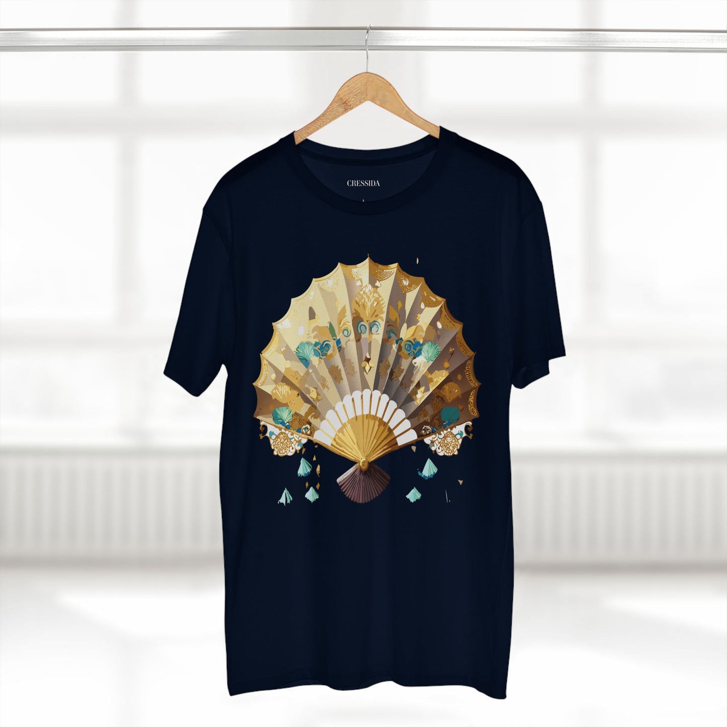 Fan shirt, Shirt with Fan, Tee Shirt with Antique Fan