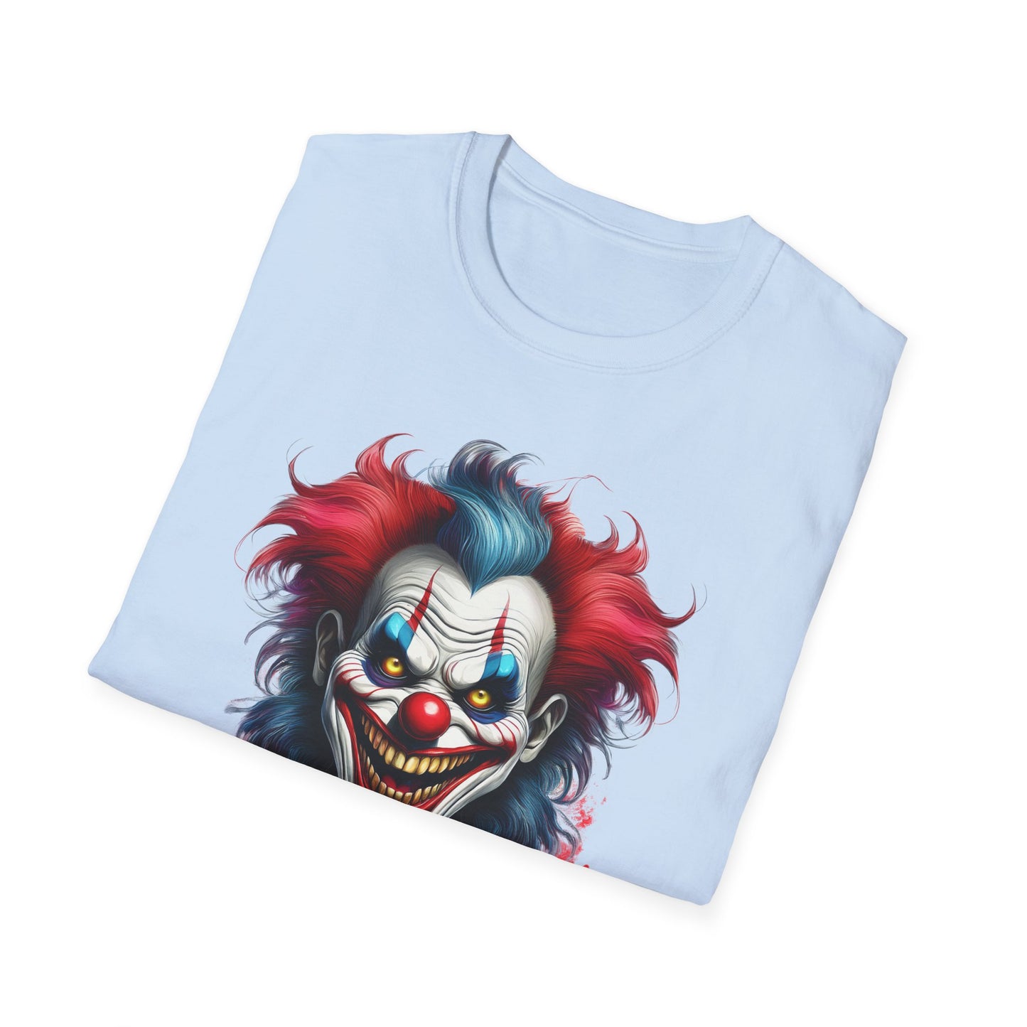 Clown Shirt, T Shirt with Clown, Funny Man Shirt, Tee Shirt with Funny Man, Circus Shirt, Shirt with Circus, Scary Man Shirt, Shirt with Scary Man