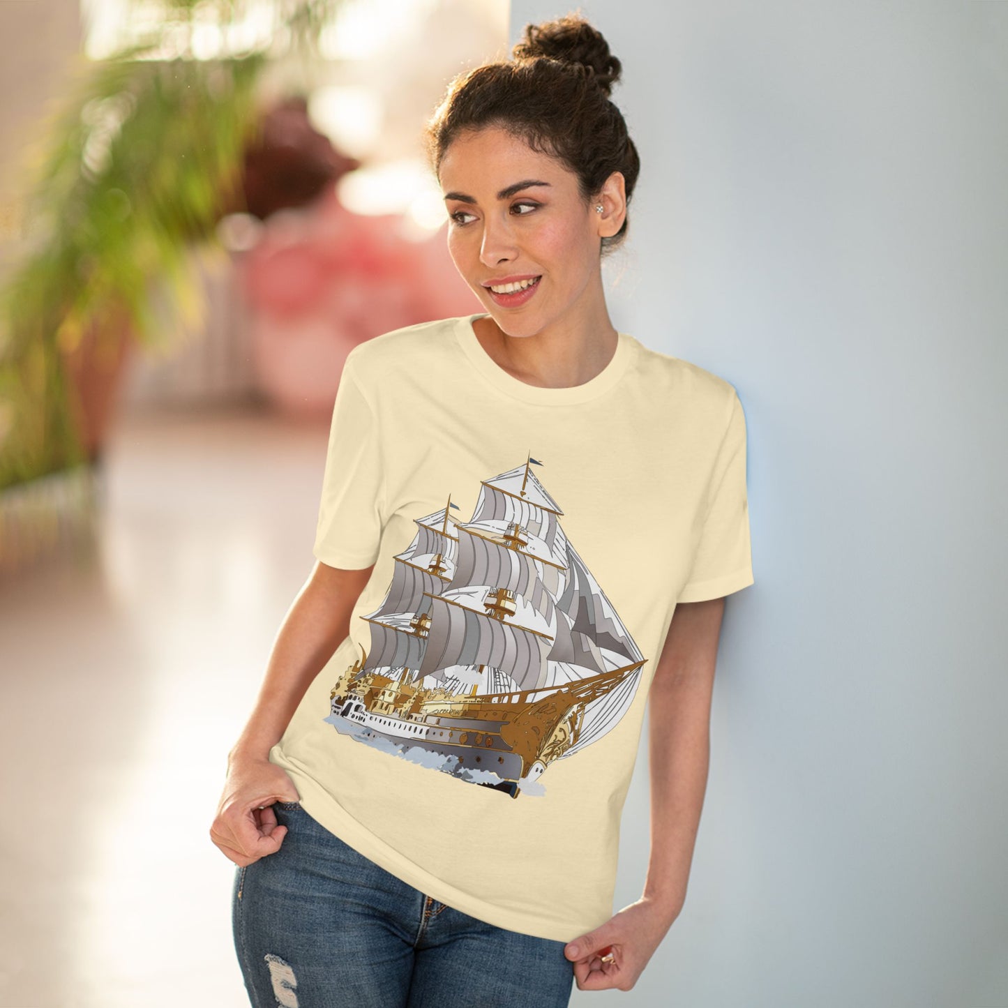 Organic T-shirt with Ship