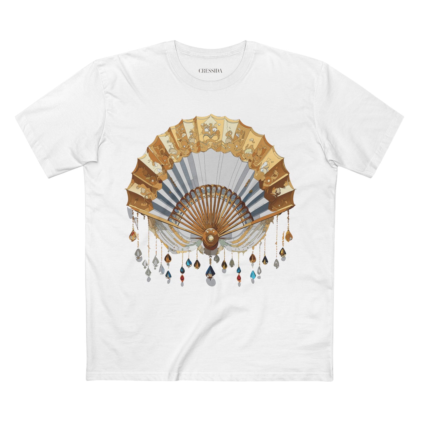 Fan shirt, Shirt with Fan, Tee Shirt with Antique Fan
