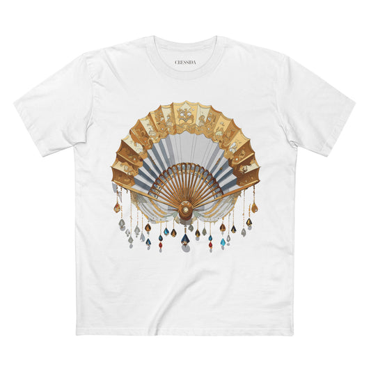 Fan shirt, Shirt with Fan, Tee Shirt with Antique Fan