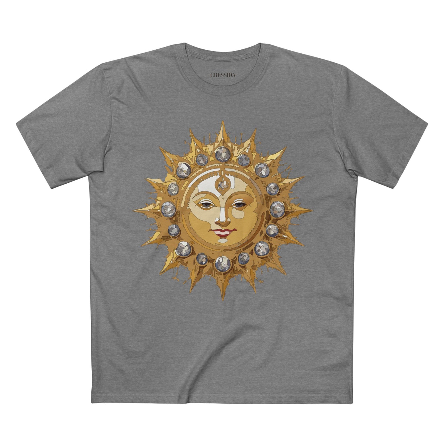 Sun Shirt, Shirt with Sun, Tee Shirt with Gold Sun