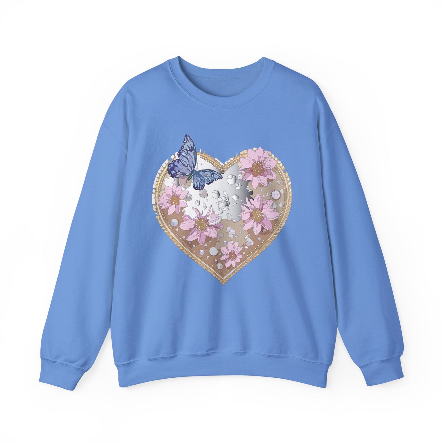 Floral Heart Sweatshirt, Floral Love Sweatshirt, Valentine's Day Sweatshirt, Heart Floral Sweatshirt