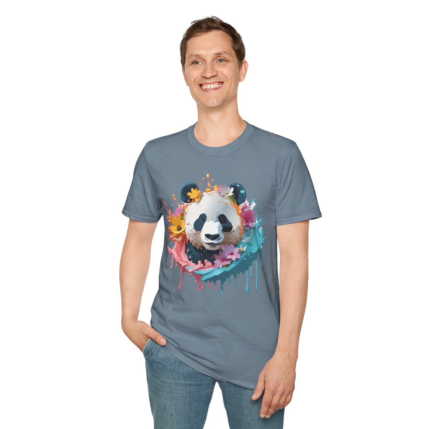 Panda Shirt, T Shirt with Panda, Animal Shirt, Tee Shirt with Animals
