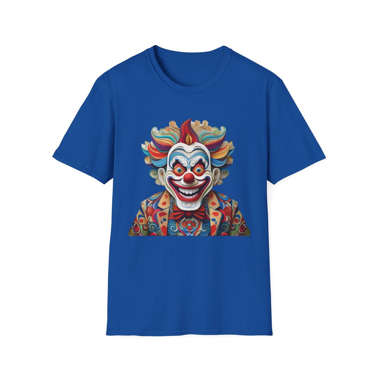 Clown Shirt, T Shirt with Clown, Funny Man Shirt, Tee Shirt with Funny Man, Circus Shirt, Shirt with Circus, Scary Man Shirt, Shirt with Scary Man