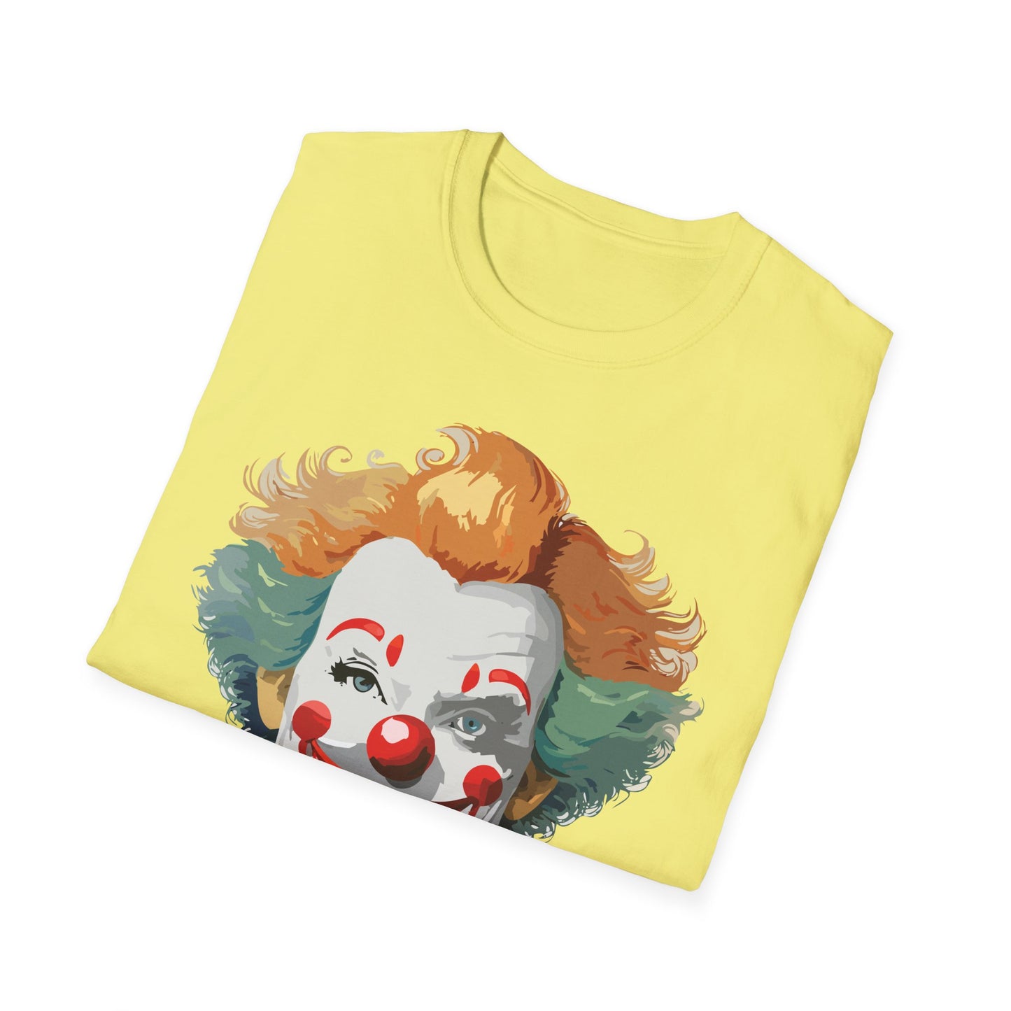 Clown Shirt, T Shirt with Clown, Funny Man Shirt, Tee Shirt with Funny Man, Circus Shirt, Shirt with Circus, Scary Man Shirt, Shirt with Scary Man