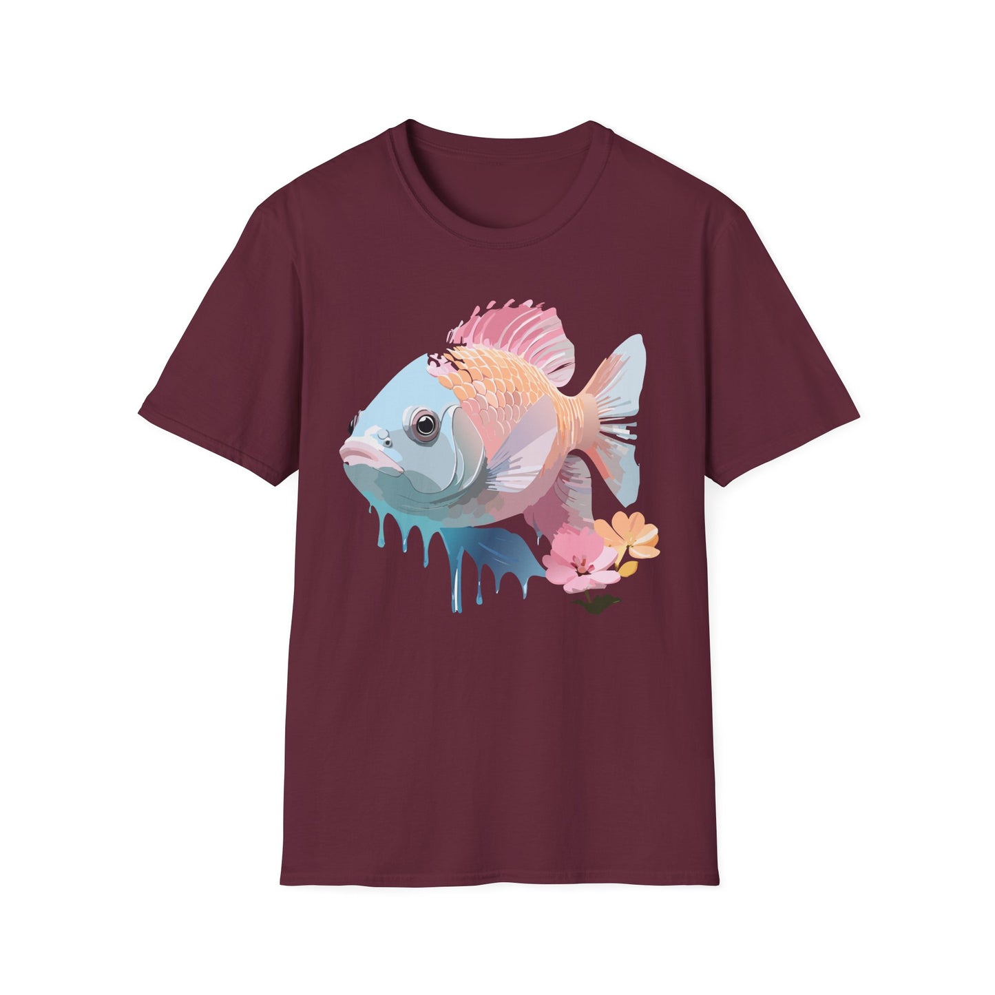 Copy of Fish Art Design Shirt, T Shirt with Fish, Graphic Shirt, Tee Shirt with Graphic Design, Shirt with Fish Graphic Art