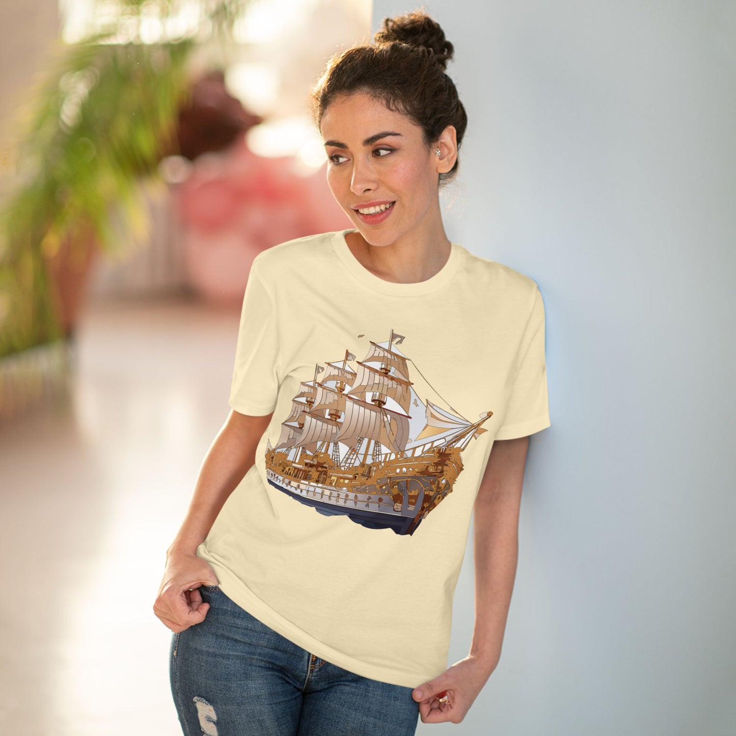 Organic T-shirt with Ship