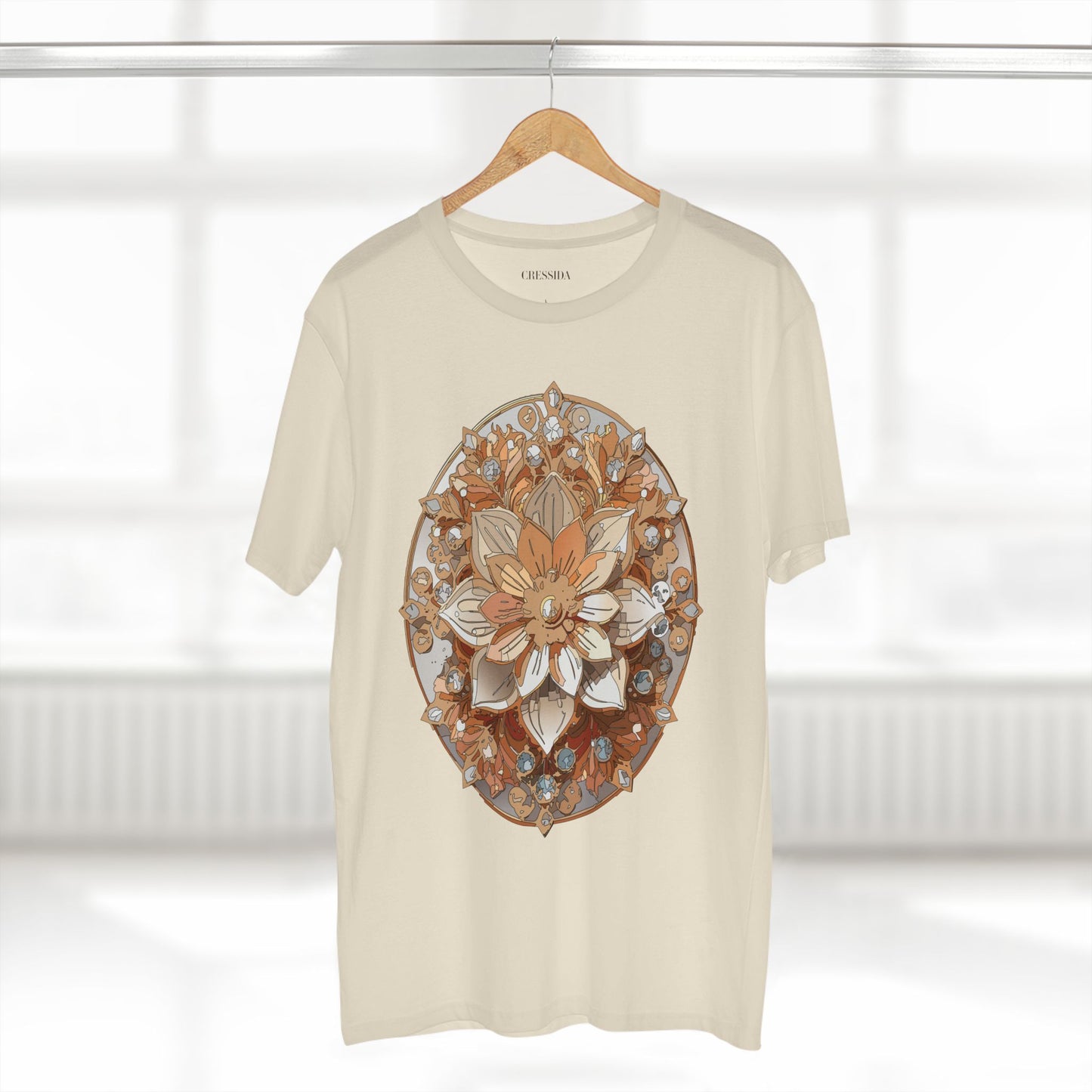 Floral Shirt, Shirt with Flower, Tee Shirt with Antique Flower