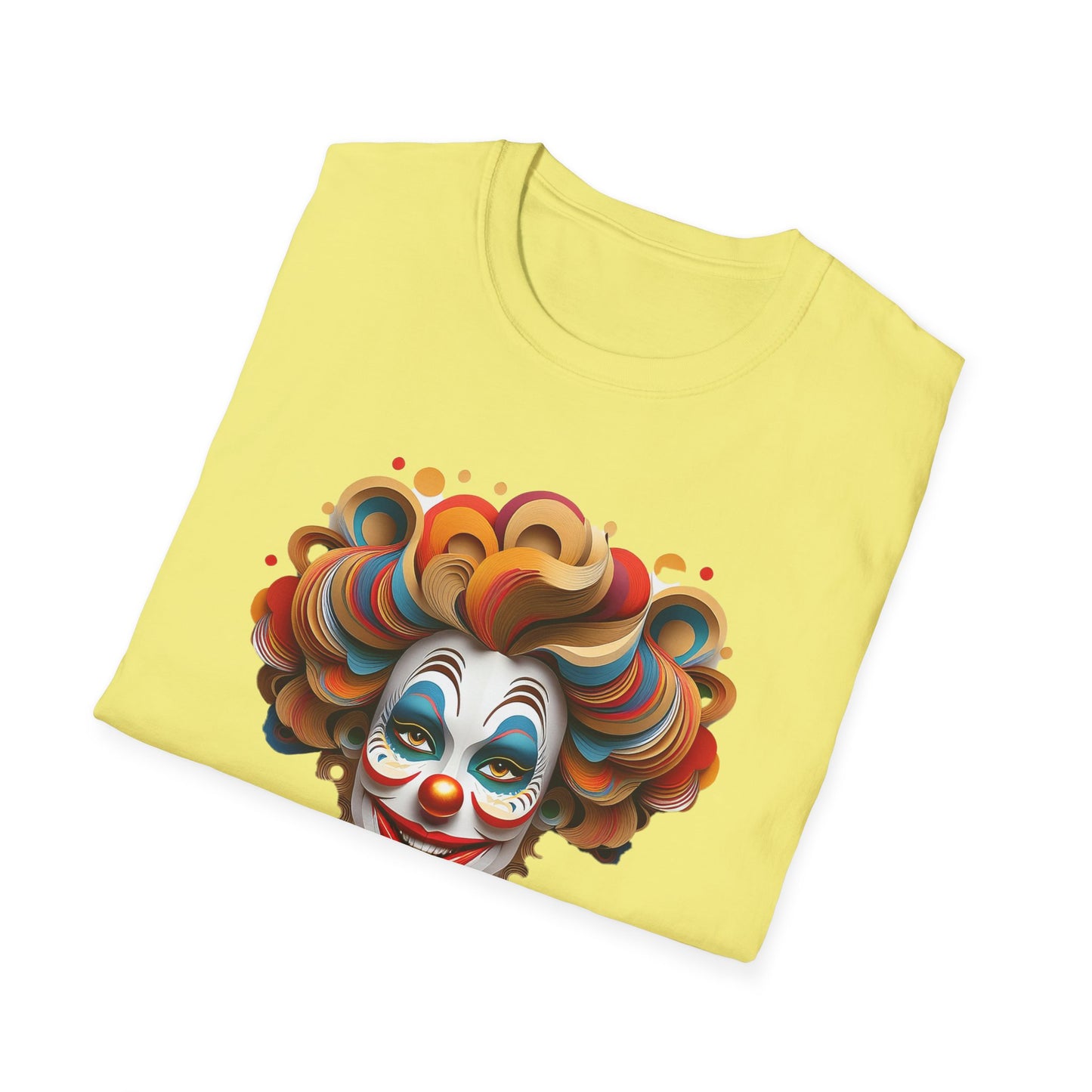 Clown Shirt, T Shirt with Clown, Funny Man Shirt, Tee Shirt with Funny Man, Circus Shirt, Shirt with Circus, Scary Man Shirt, Shirt with Scary Man