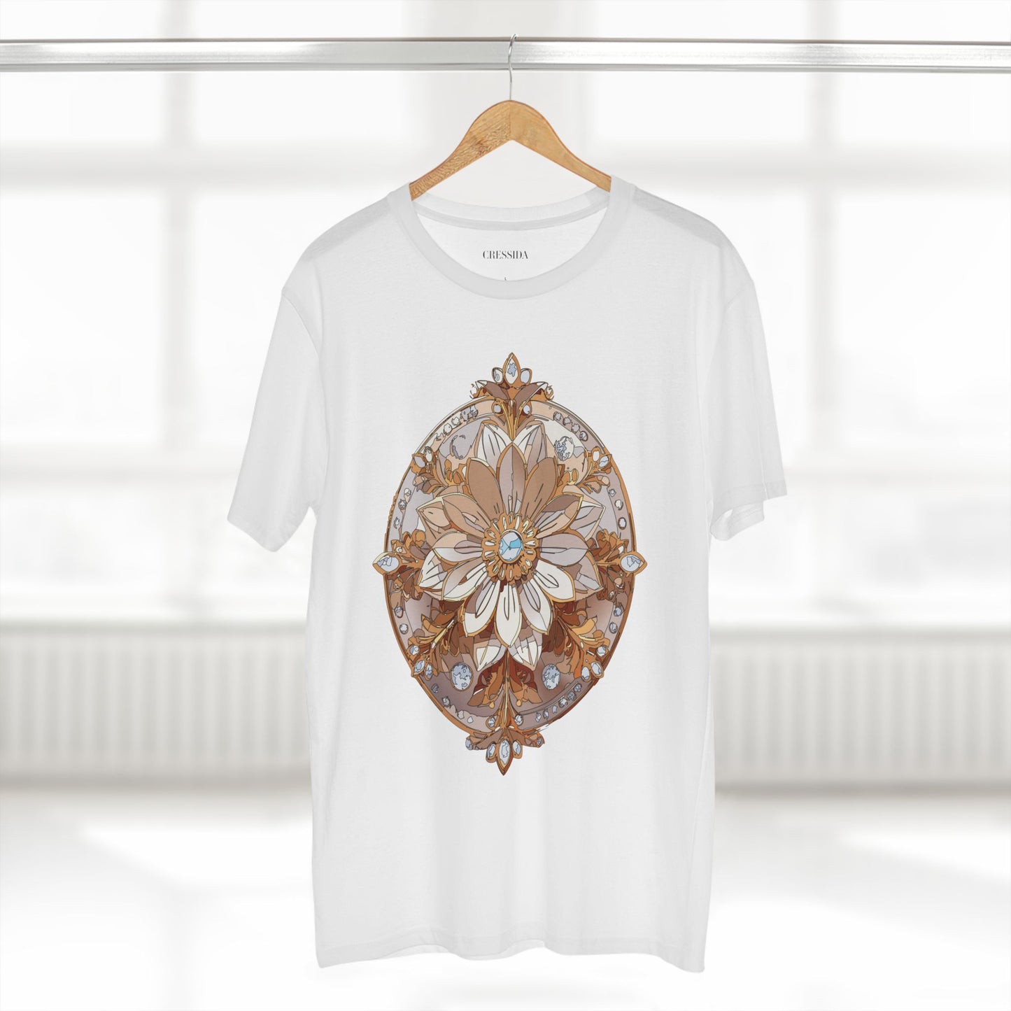 Floral Shirt, Shirt with Flower, Tee Shirt with Antique Flower