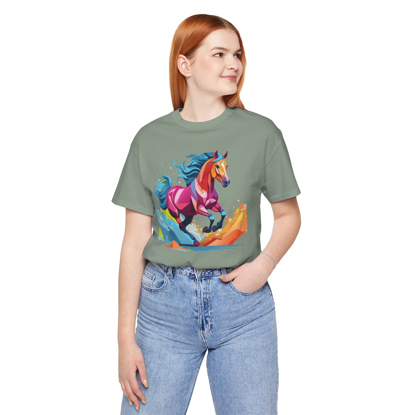 Unisex Animal Shirt, Tee Shirt with Animals, Art Design Tee Shirt, Wild Animals Shirt