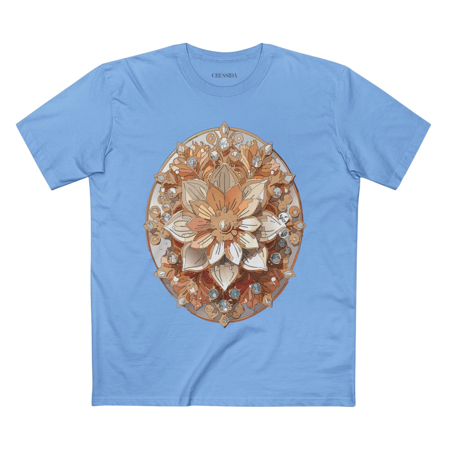 Floral Shirt, Shirt with Flower, Tee Shirt with Antique Flower