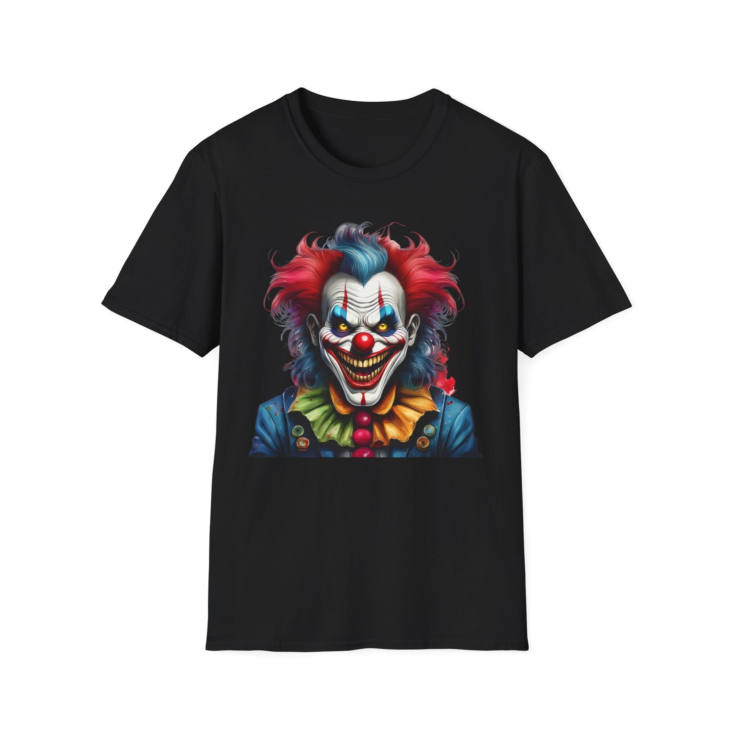 Clown Shirt, T Shirt with Clown, Funny Man Shirt, Tee Shirt with Funny Man, Circus Shirt, Shirt with Circus, Scary Man Shirt, Shirt with Scary Man