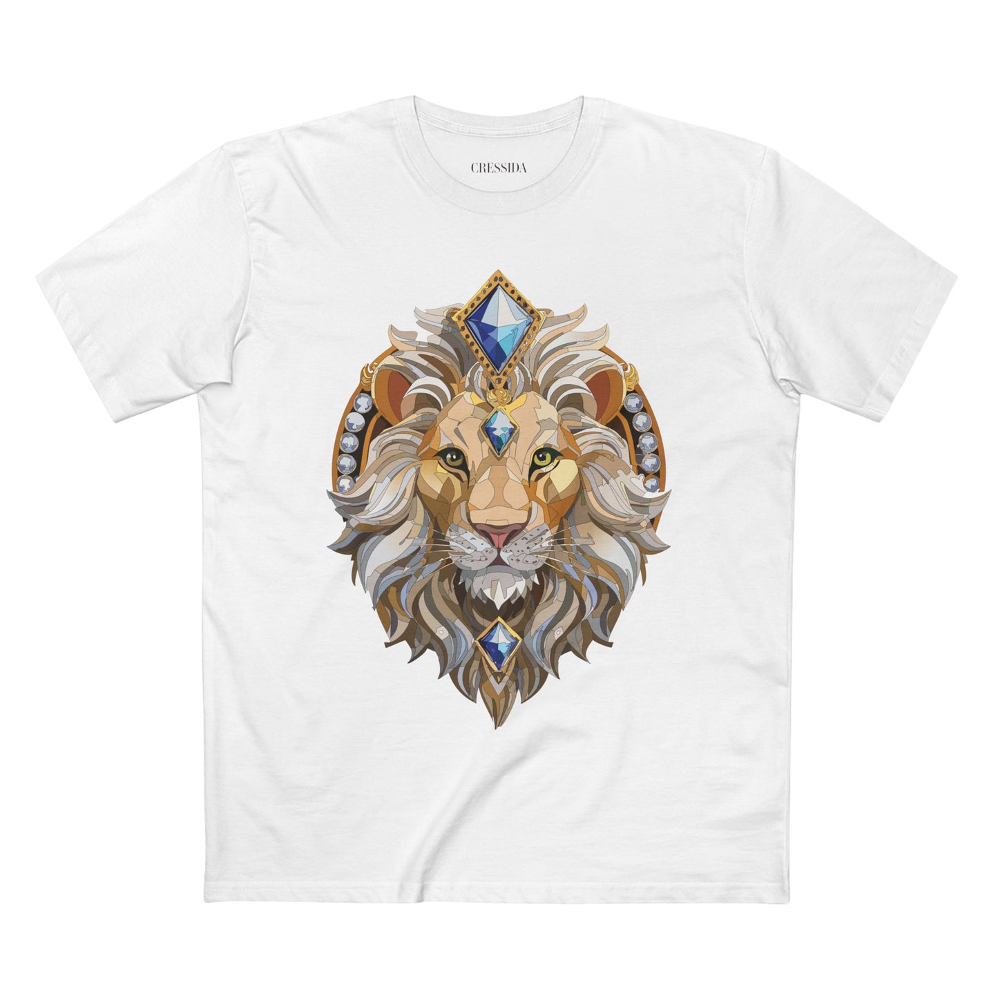 Unisex Animal Medallion Graphic Tee 100 Percent Cotton Premium Shirt