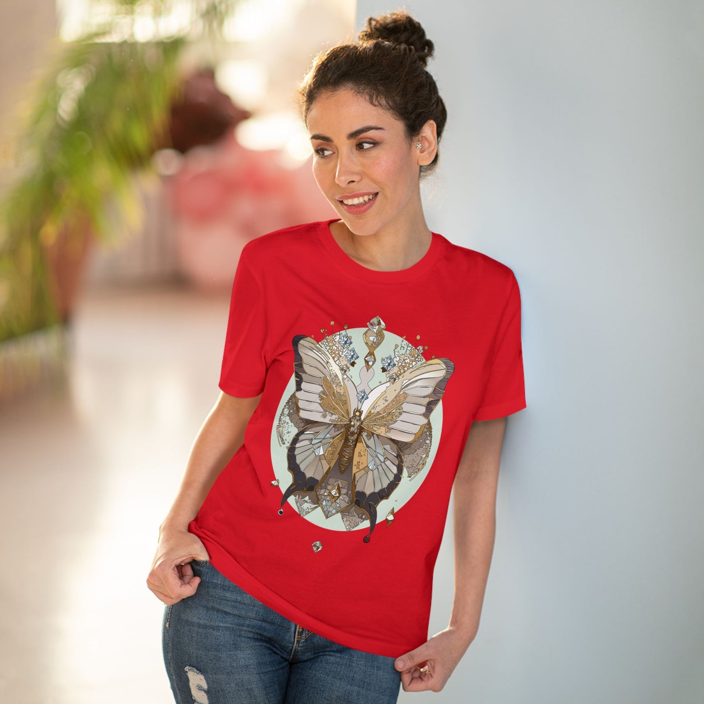 Organic T-shirt with Butterfly