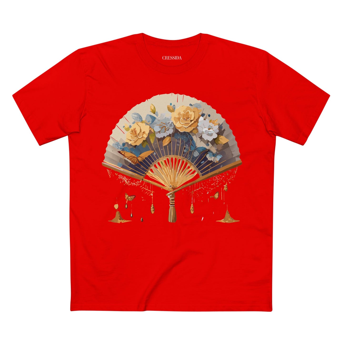 Fan shirt, Shirt with Fan, Tee Shirt with Antique Fan