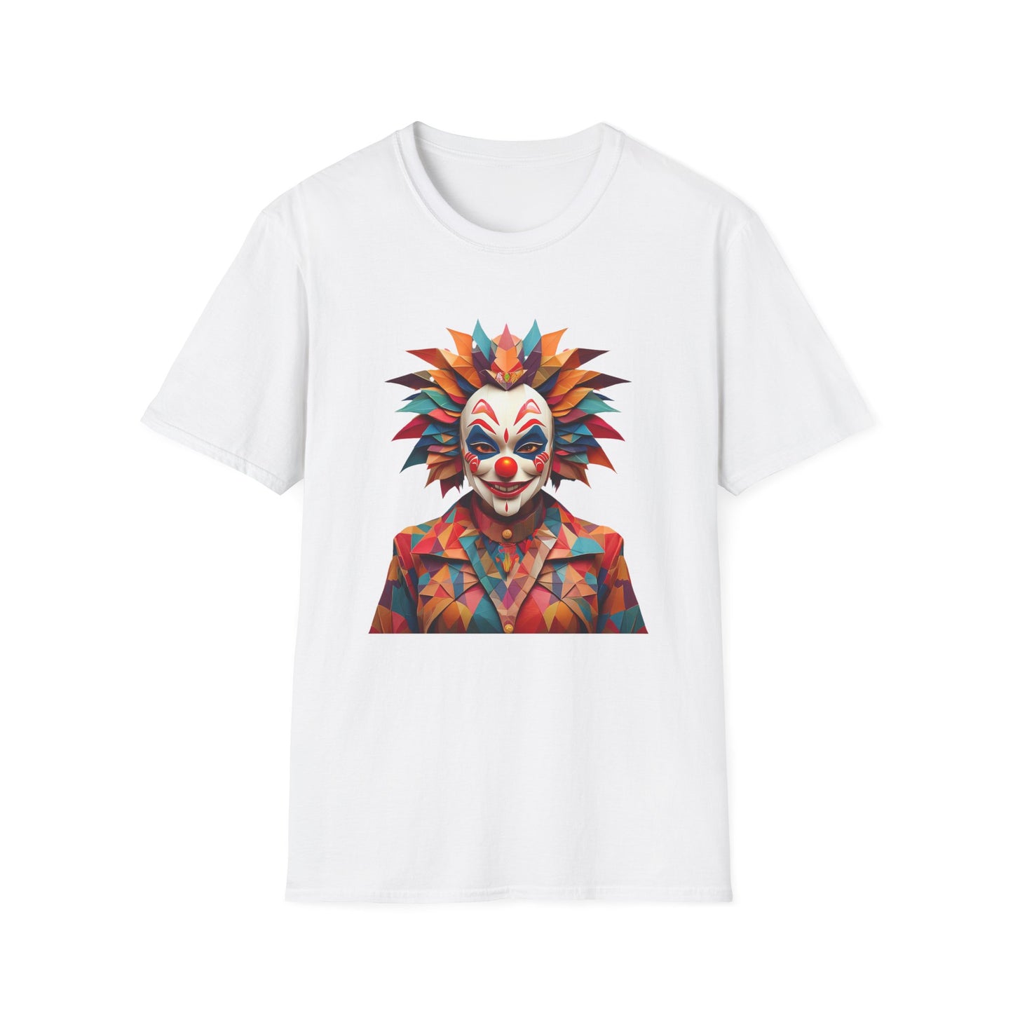 Clown Shirt, T Shirt with Clown, Funny Man Shirt, Tee Shirt with Funny Man, Circus Shirt, Shirt with Circus, Scary Man Shirt, Shirt with Scary Man