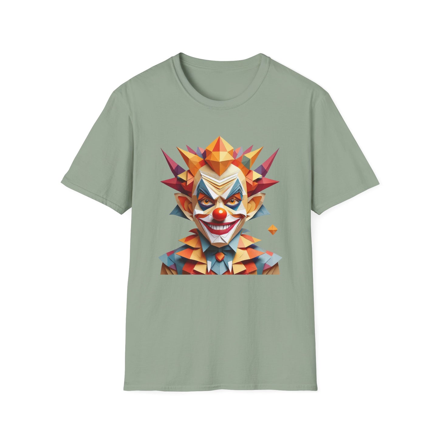 Clown Shirt, T Shirt with Clown, Funny Man Shirt, Tee Shirt with Funny Man, Circus Shirt, Shirt with Circus, Scary Man Shirt, Shirt with Scary Man