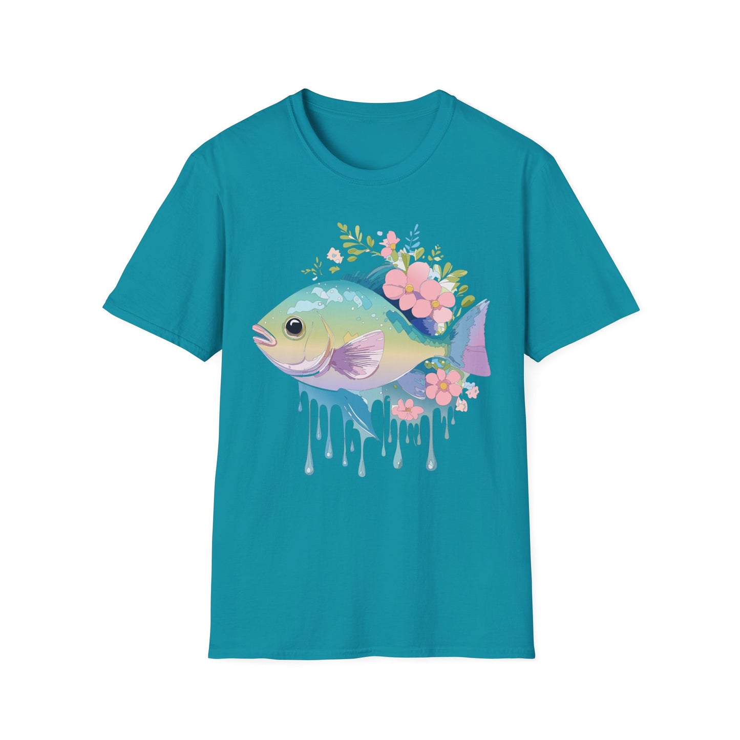 Fish Art Design Shirt, T Shirt with Fish, Graphic Shirt, Tee Shirt with Graphic Design, Shirt with Fish Graphic Art