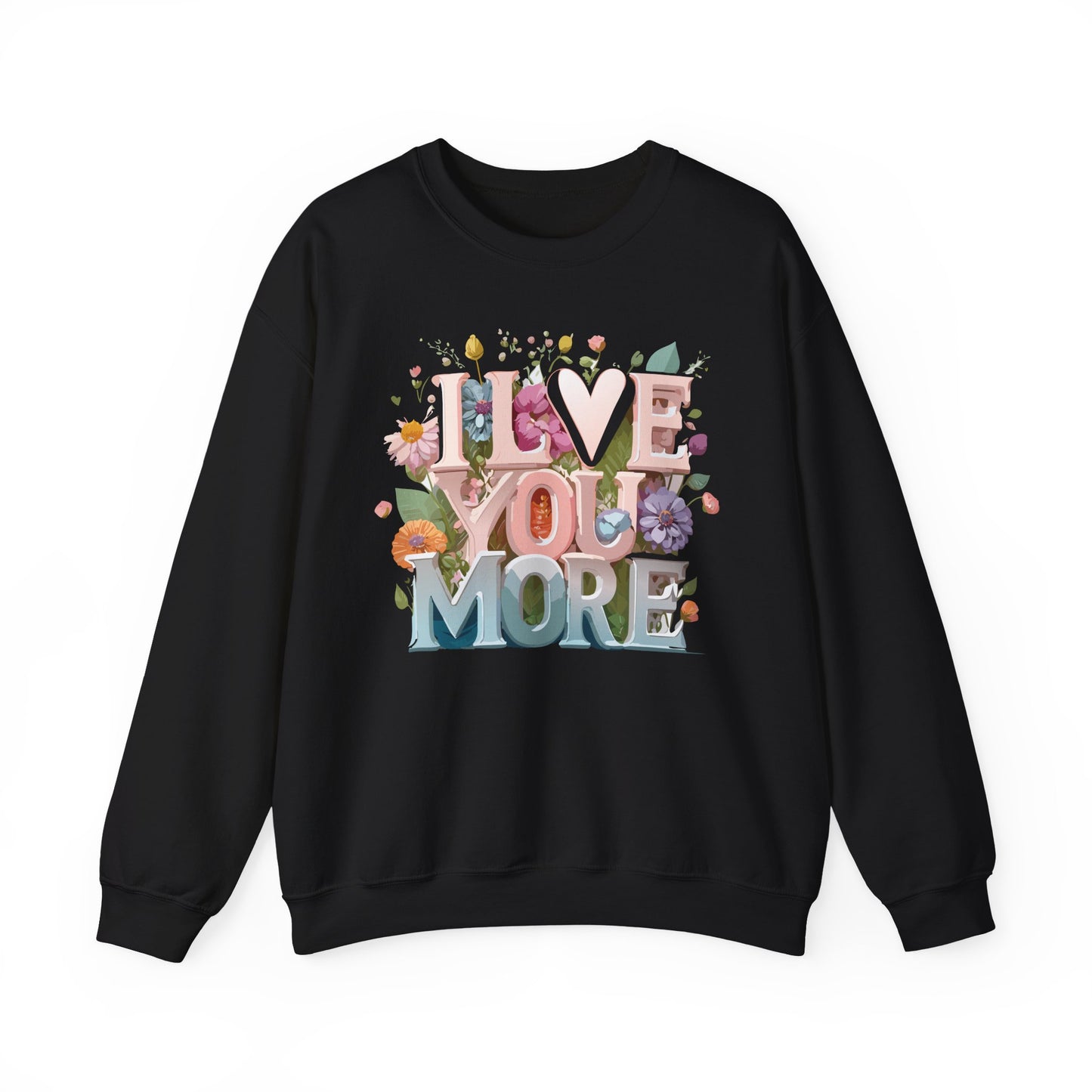 Floral Love Sweatshirt, Valentine's Day Sweatshirt, Love Flower Sweatshirt