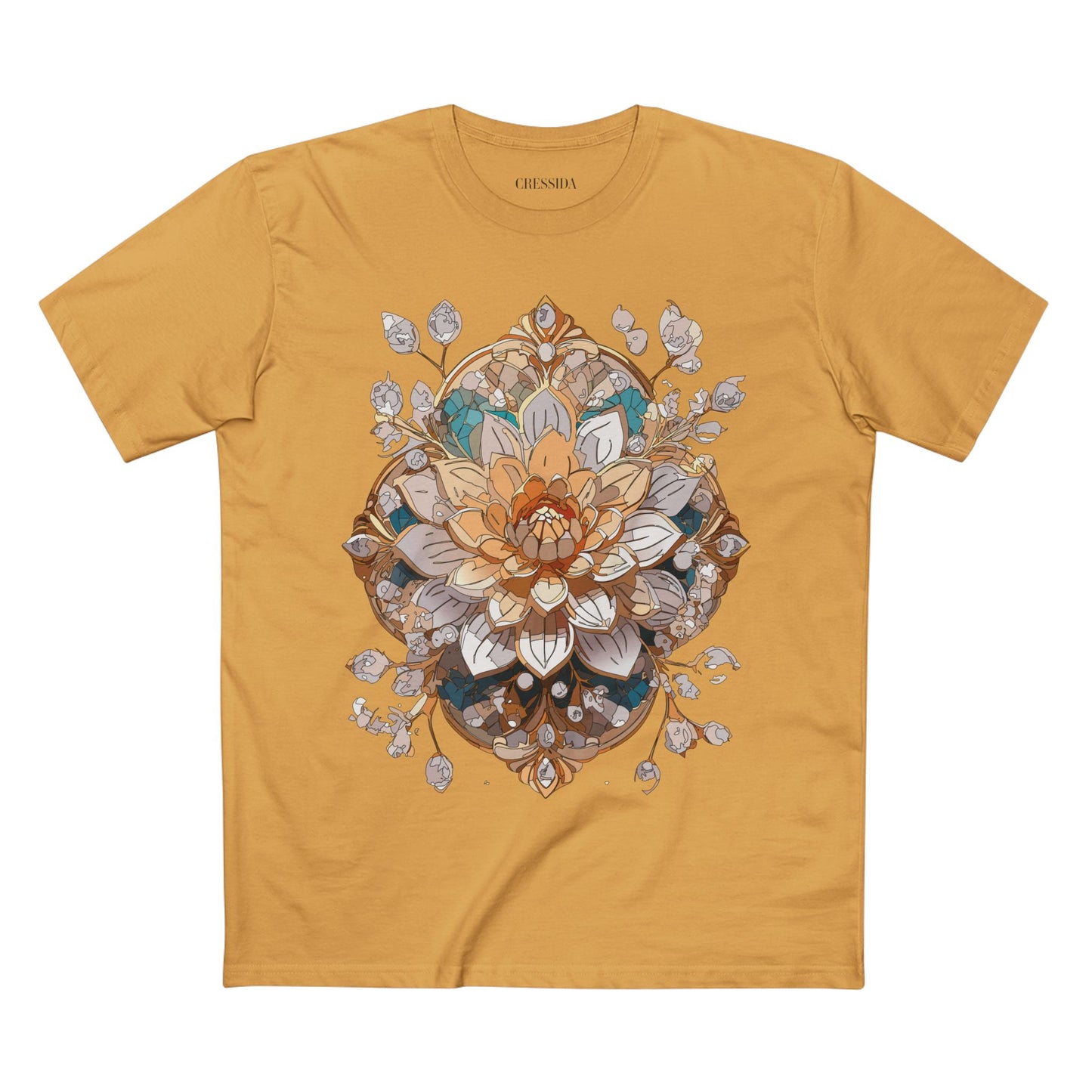 Floral Shirt, Shirt with Flower, Tee Shirt with Antique Flower
