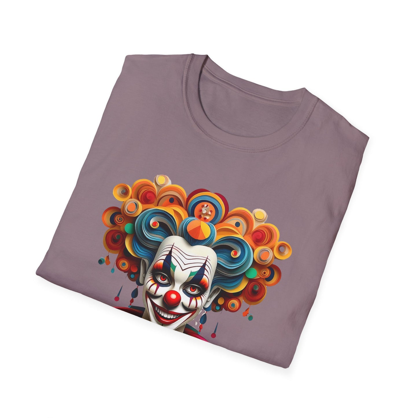 Clown Shirt, T Shirt with Clown, Funny Man Shirt, Tee Shirt with Funny Man, Circus Shirt, Shirt with Circus, Scary Man Shirt, Shirt with Scary Man