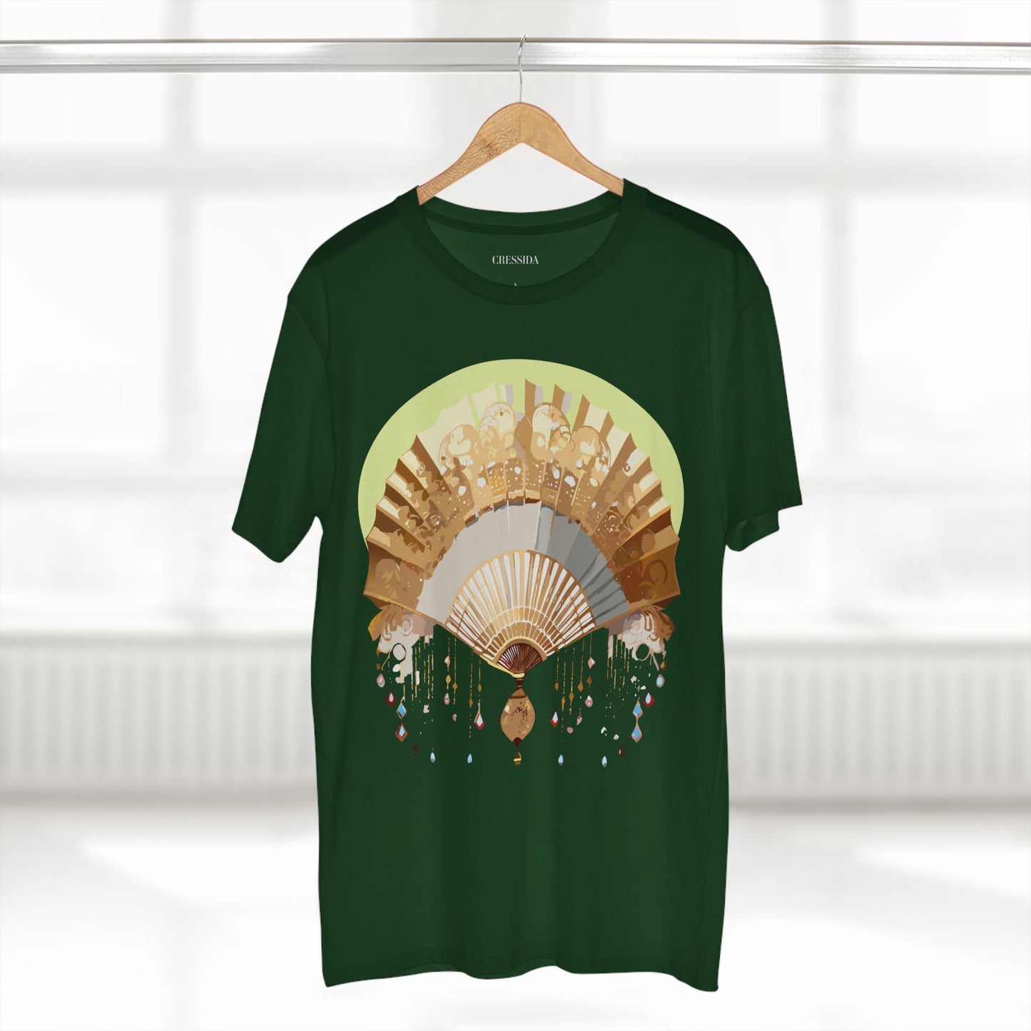 Fan shirt, Shirt with Fan, Tee Shirt with Antique Fan