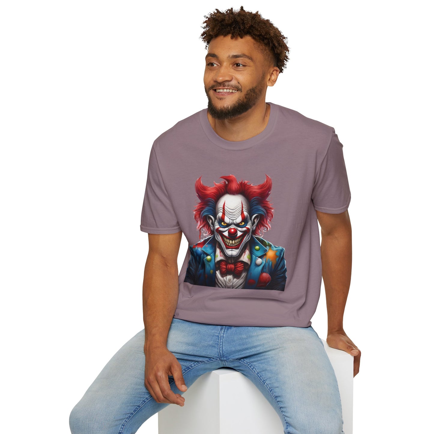 Clown Shirt, T Shirt with Clown, Funny Man Shirt, Tee Shirt with Funny Man, Circus Shirt, Shirt with Circus, Scary Man Shirt, Shirt with Scary Man
