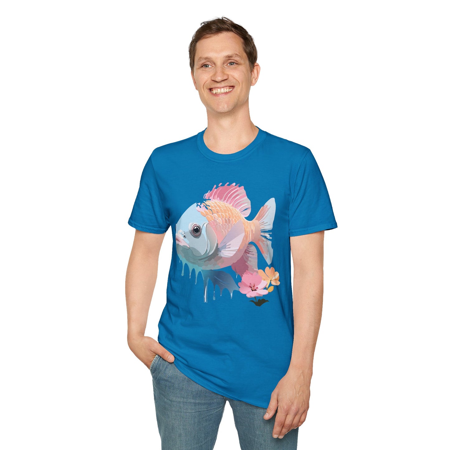 Copy of Fish Art Design Shirt, T Shirt with Fish, Graphic Shirt, Tee Shirt with Graphic Design, Shirt with Fish Graphic Art