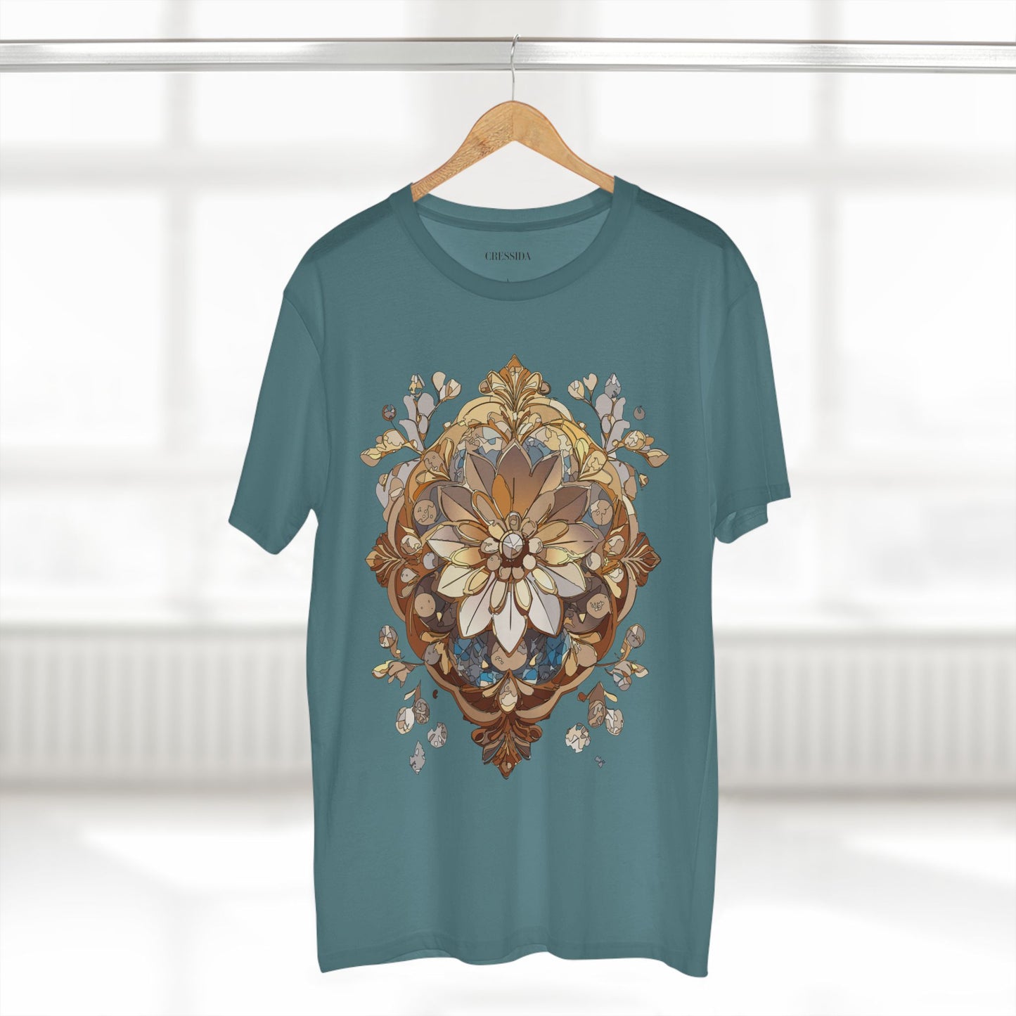 Floral Shirt, Shirt with Flower, Tee Shirt with Antique Flower