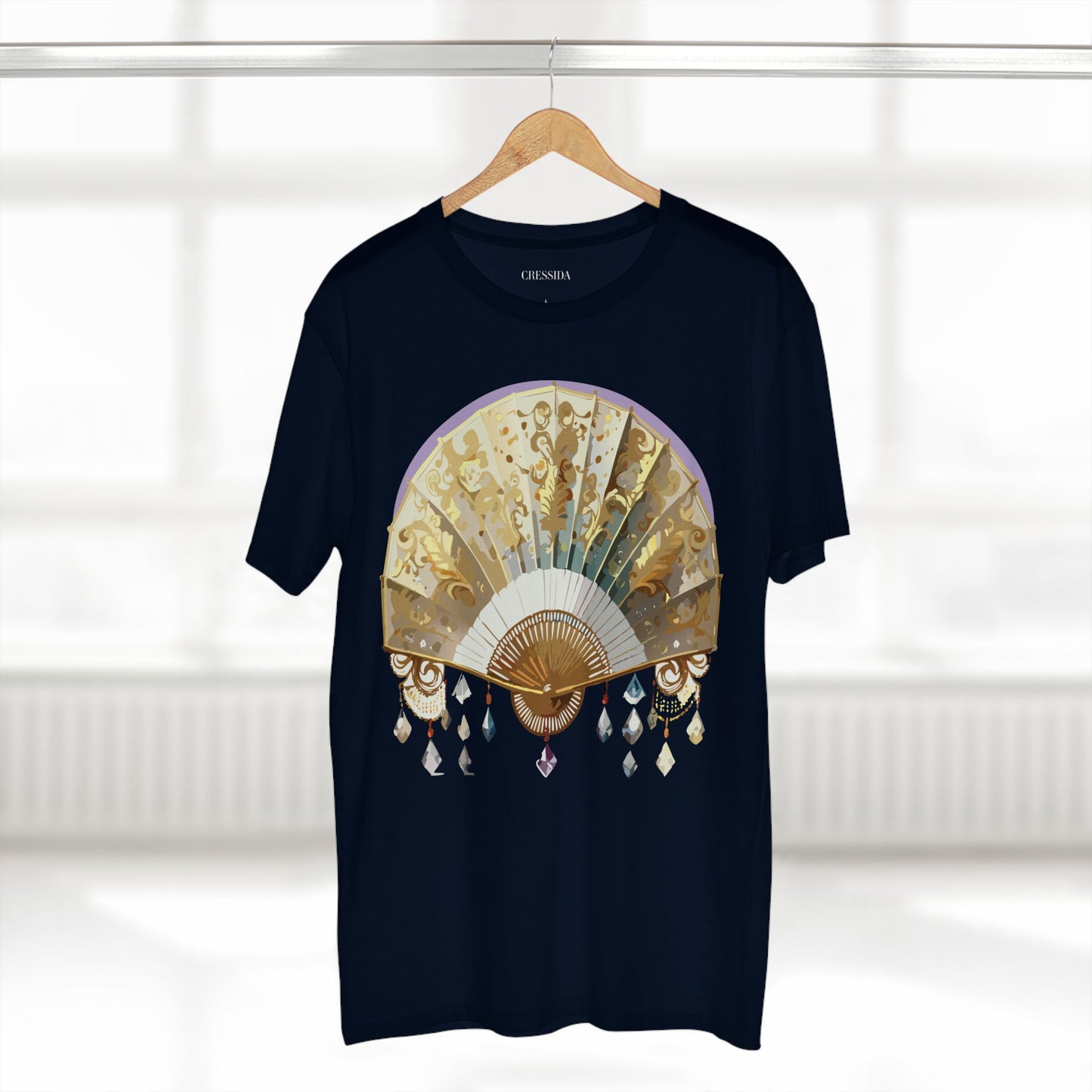 Fan shirt, Shirt with Fan, Tee Shirt with Antique Fan