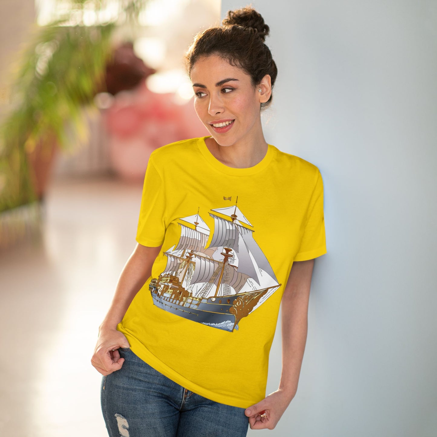 Organic T-shirt with Ship