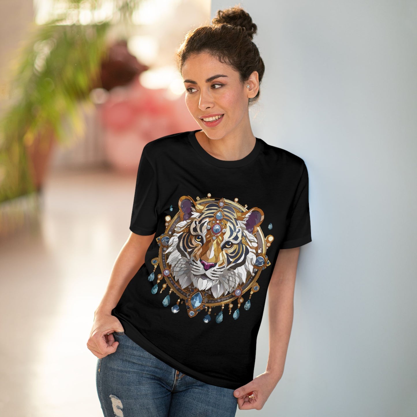 Organic T-shirt with Animals - Tiger